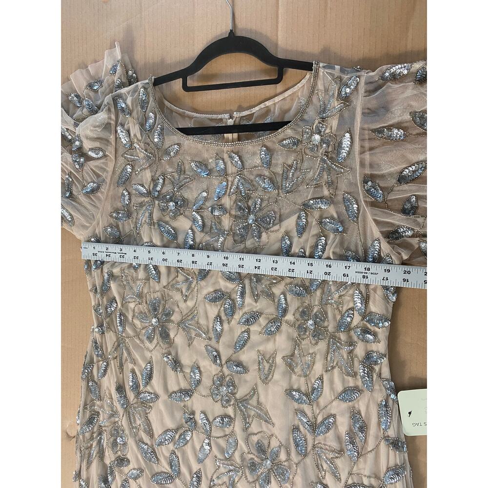 NWT ADRIANNA PAPELL DRESS GOWN MOTHER OF THE BRIDE FORMAL EVENING WEDDING GUEST - Picture 14 of 16
